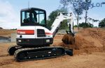 Xe xúc đào mini Bobcat E45, máy cuốc mini