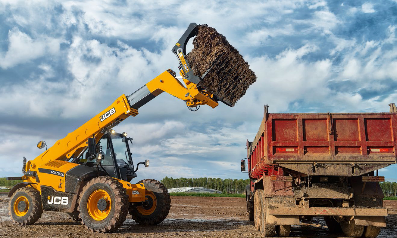 Xe xúc đổ cao vun đồng JCB